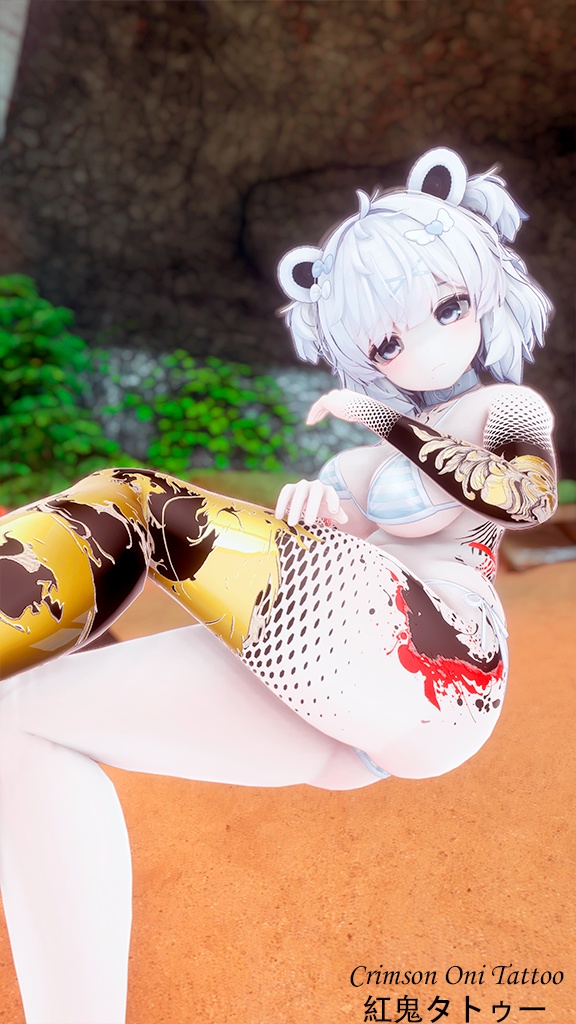 Kumaly – 5 Tattoo Set / ひきくまりのクマリ ― 5タトゥーセット