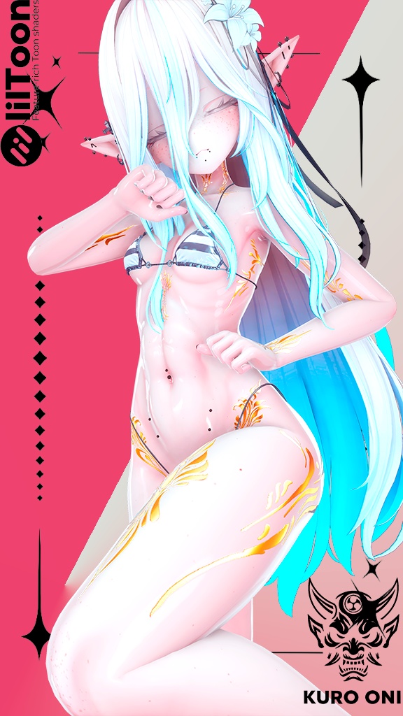 ✨❄️ Divine Spine Tattoo - 神聖な背骨のタトゥー ❄️✨