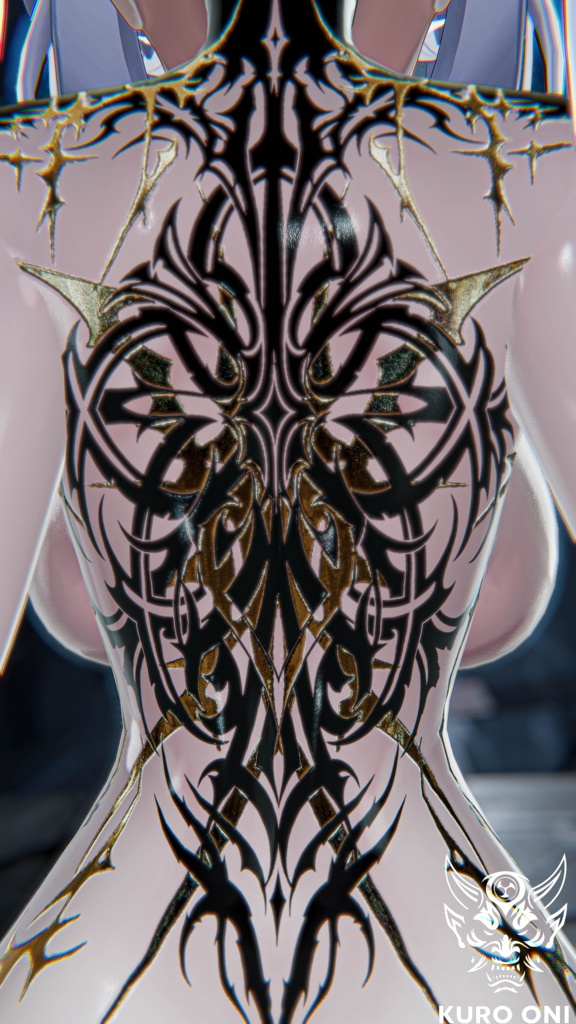 🌑 Eclipsed Divinity Tattoo - 蝕まれし神性のタトゥー 🖤✨