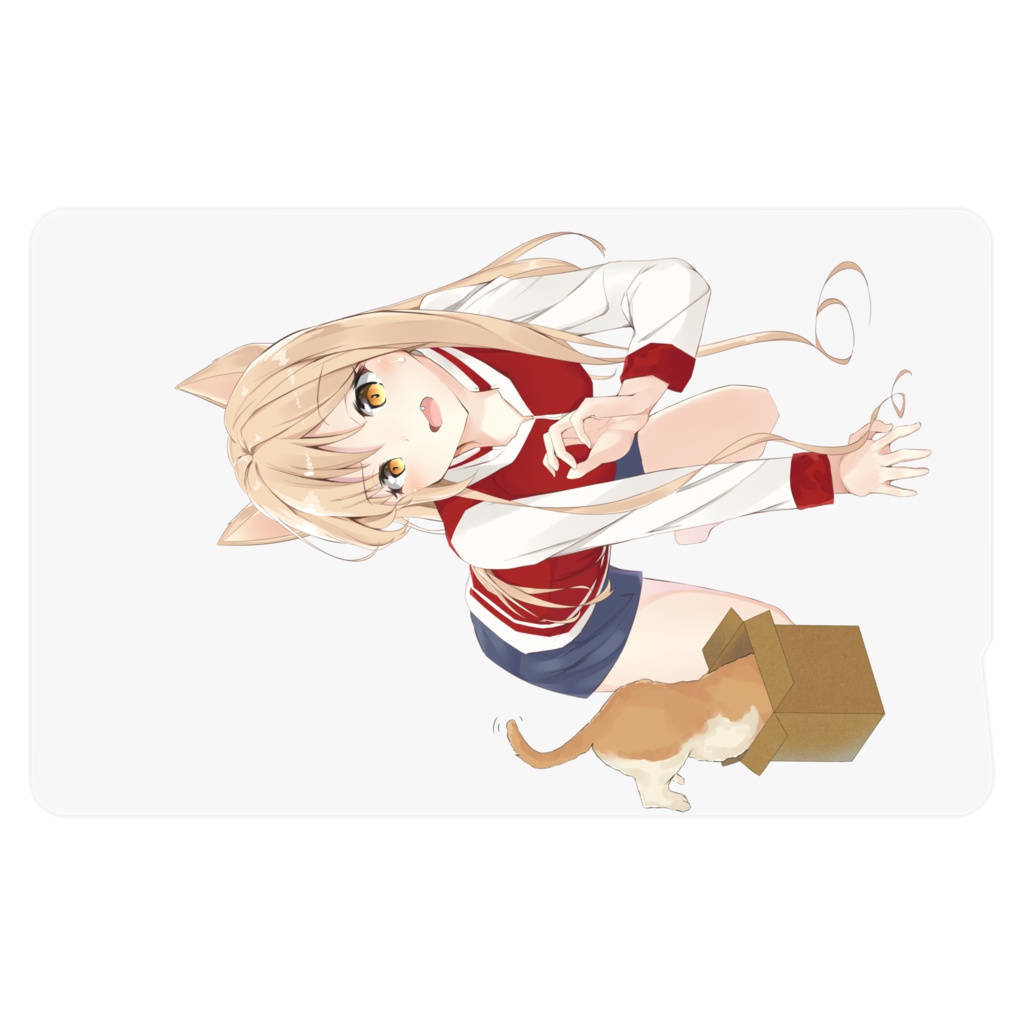 きつねとねこ ICカードステッカー
