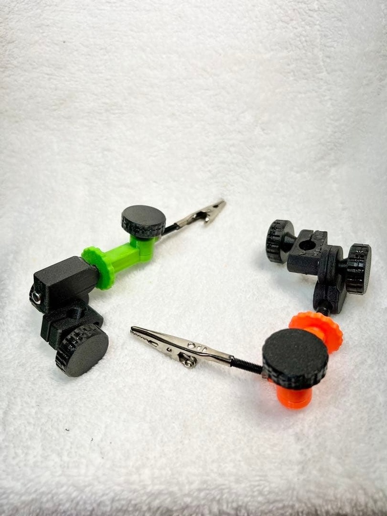 小型ワークステージ クリップ/垂直固定子付き ジグ 位置決めしやすい!