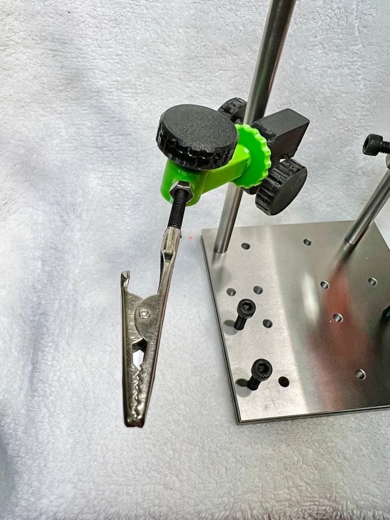 小型ワークステージ クリップ/垂直固定子付き ジグ 位置決めしやすい!