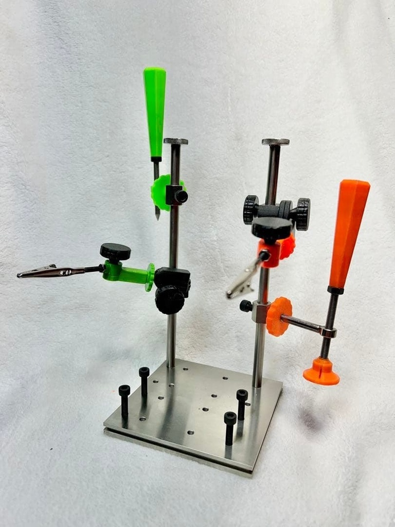 小型ワークステージ　クリップ/垂直固定子付き　ジグ　位置決めしやすい！