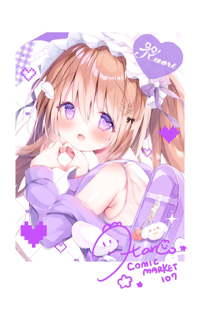 【C107】チェキ風カード（夏織ちゃん）