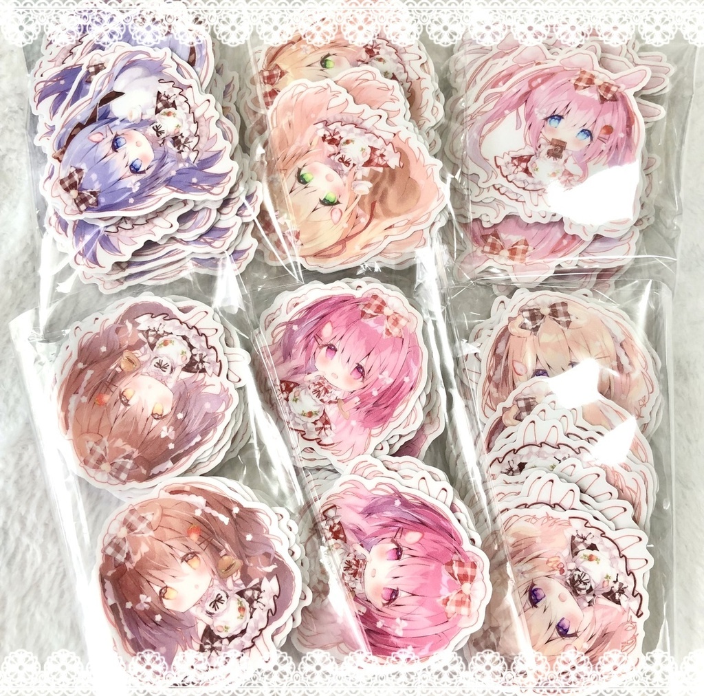 【喫茶あめすい】きらきらステッカーセット(全2種類)