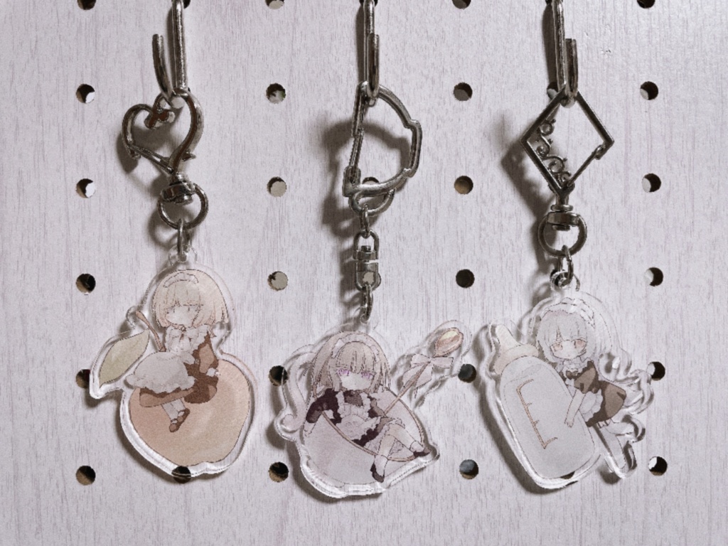 ミニメイドアクリルキーホルダー