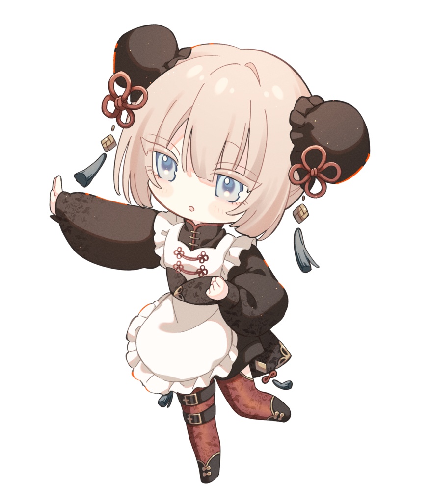 中華メイドアクリルキーホルダー