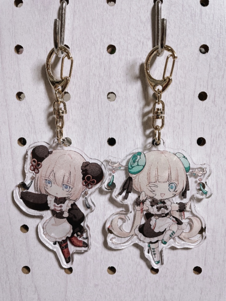 中華メイドアクリルキーホルダー