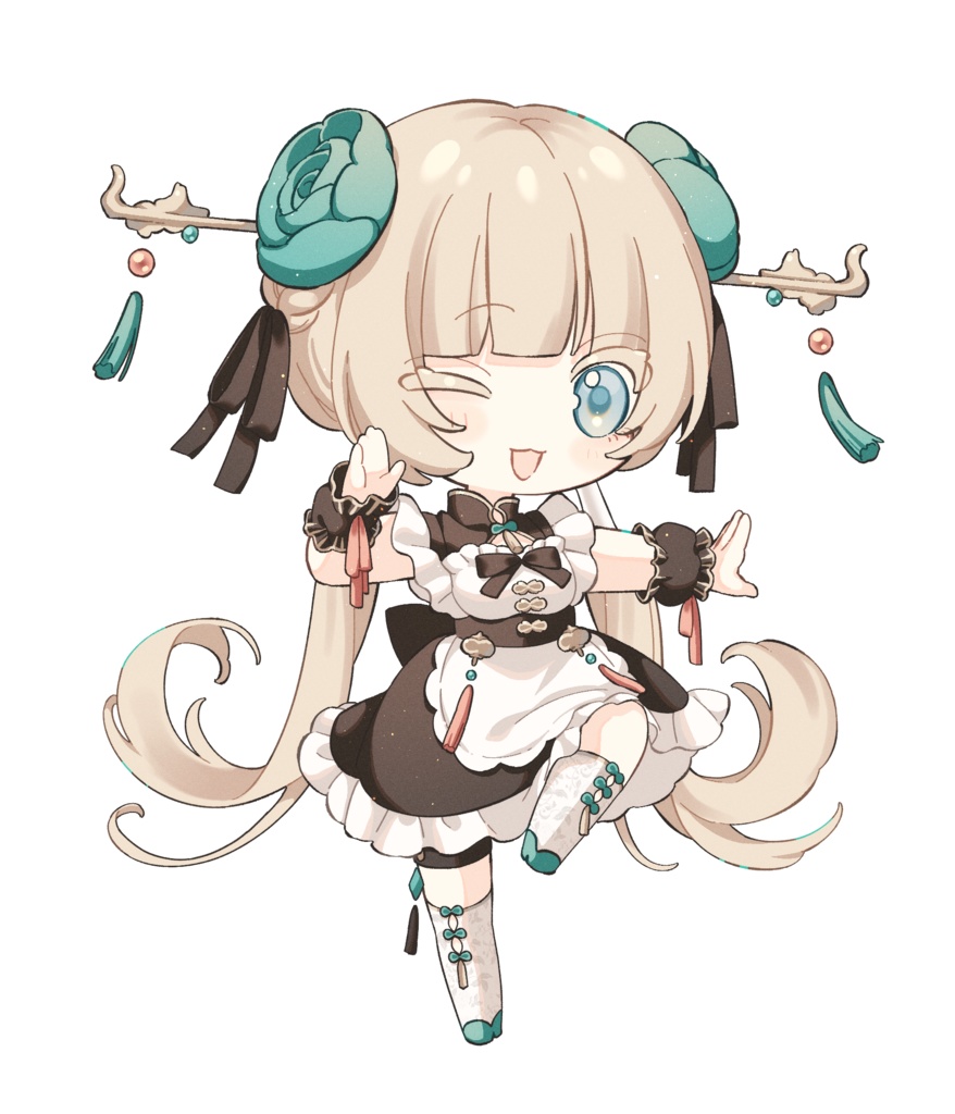 中華メイドアクリルキーホルダー