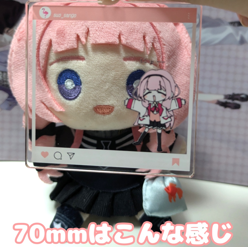 【非公式】周央サンゴ SNS風アクリルキーホルダー