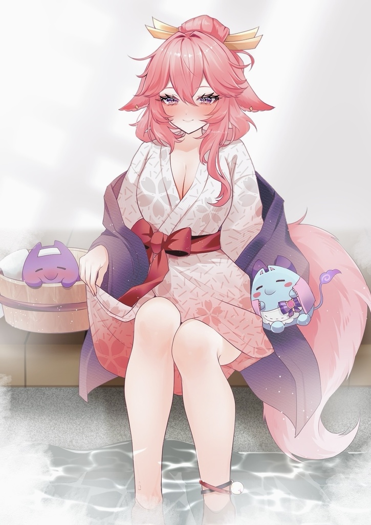 足湯アクリルスタンド（八重神子）