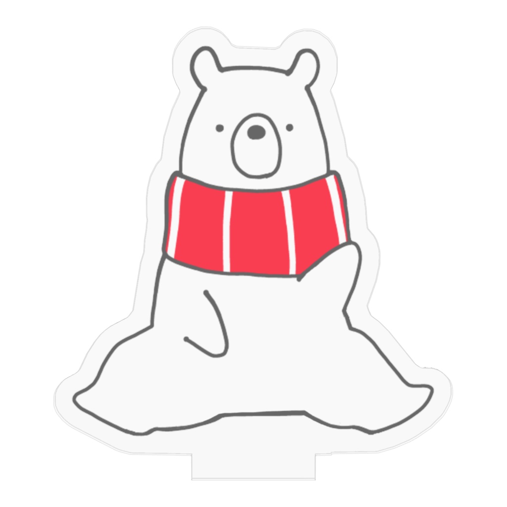 おすわりアクリルフィギュア