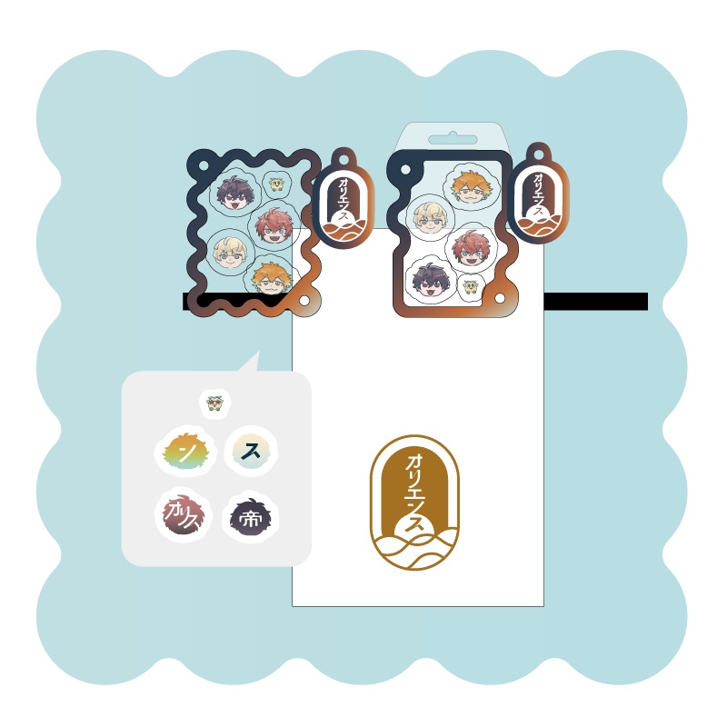 アクキーセット(オリ…顔)