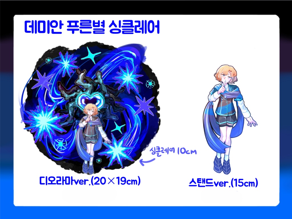  [Limbus Company] デミアン人格と 青い星 EGO シンクレア ジオラマ アクリルスタンド