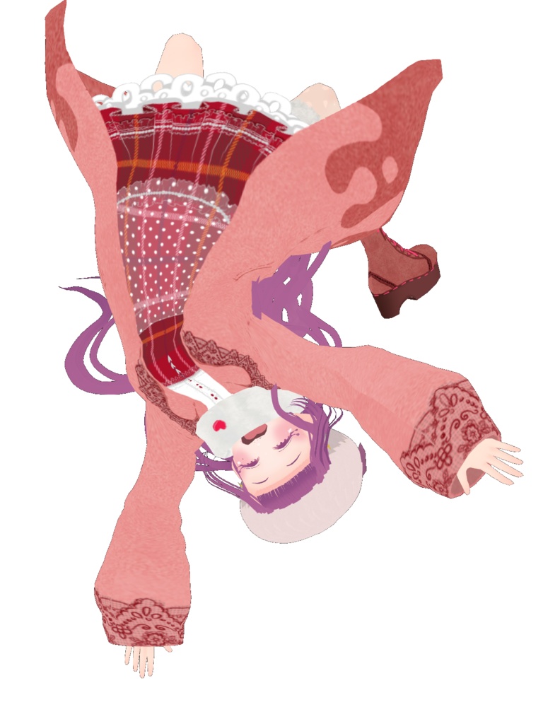 【VRoidβ版向け】エプロン付きJSK+コートセット【無料あり】