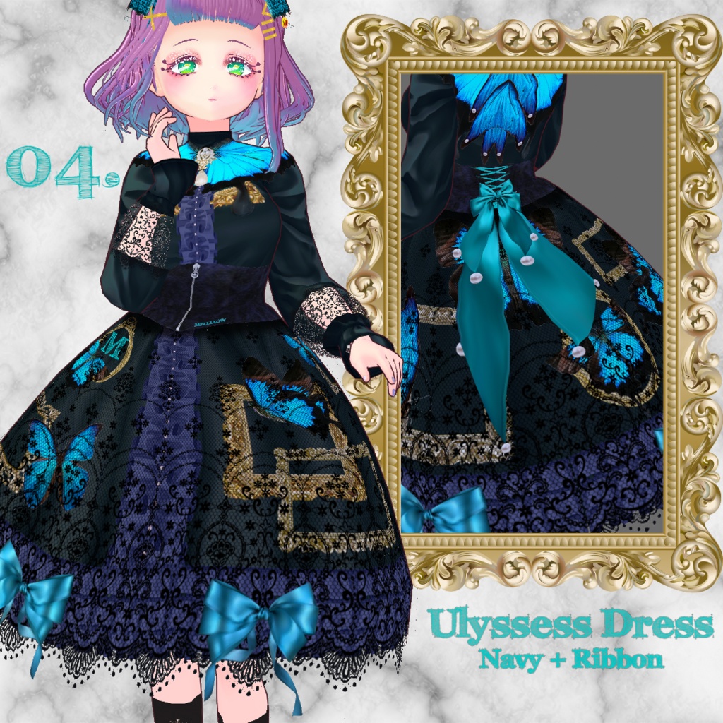 【VRoid正品版】UlyssessDress【アイテムセット】