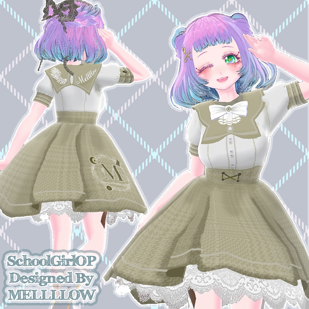 【正品版対応】SchoolGirlOP【Vroidテクスチャ】