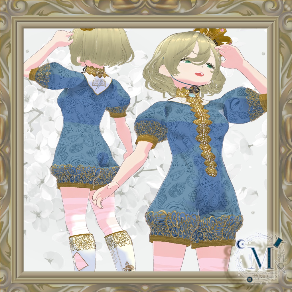 【VRoid正品版】WonderCombinaison+TablierDressコーデ【アイテムセット】