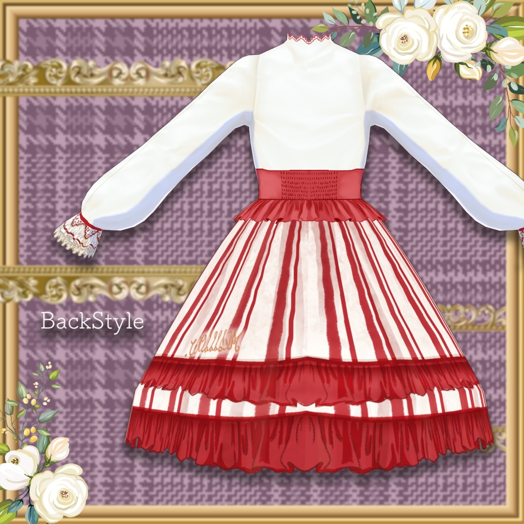 【VRoid正品版】メルヒェンスカート&コルセット【アイテムセット】