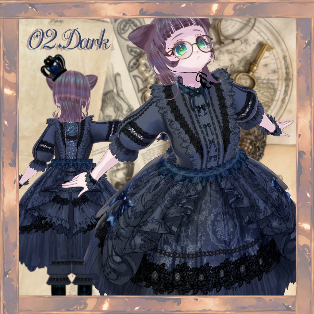【VRoid正品版】ShabbyDollSET【アイテムセット】