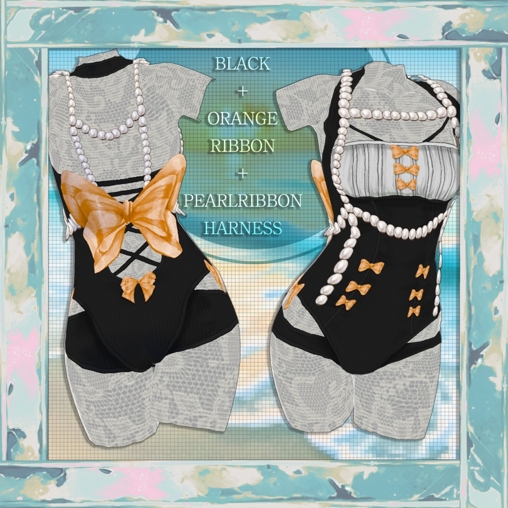 【VRoid正品版】SimpleRibbonSwimmer【アイテムセット】