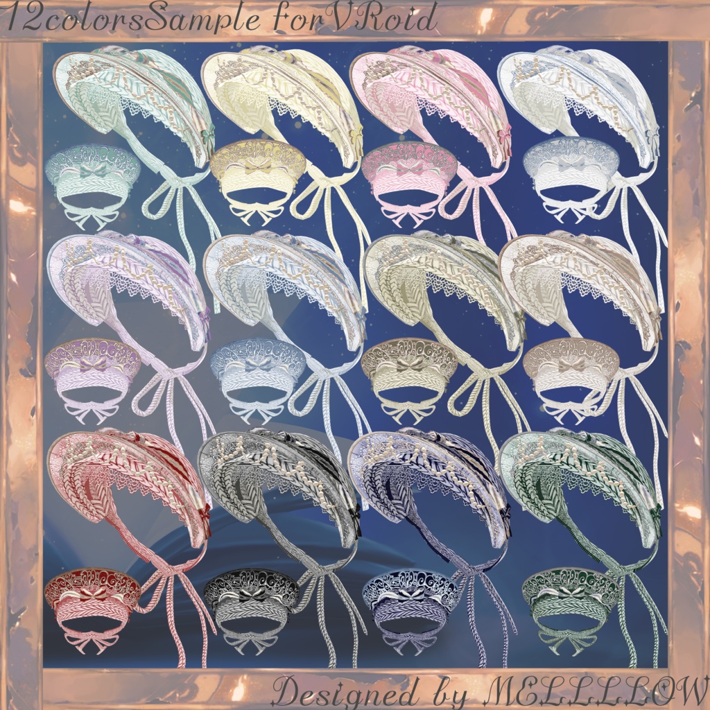 【VRoid正品版】Best Wish Bonnet【セットヘアプリセット】