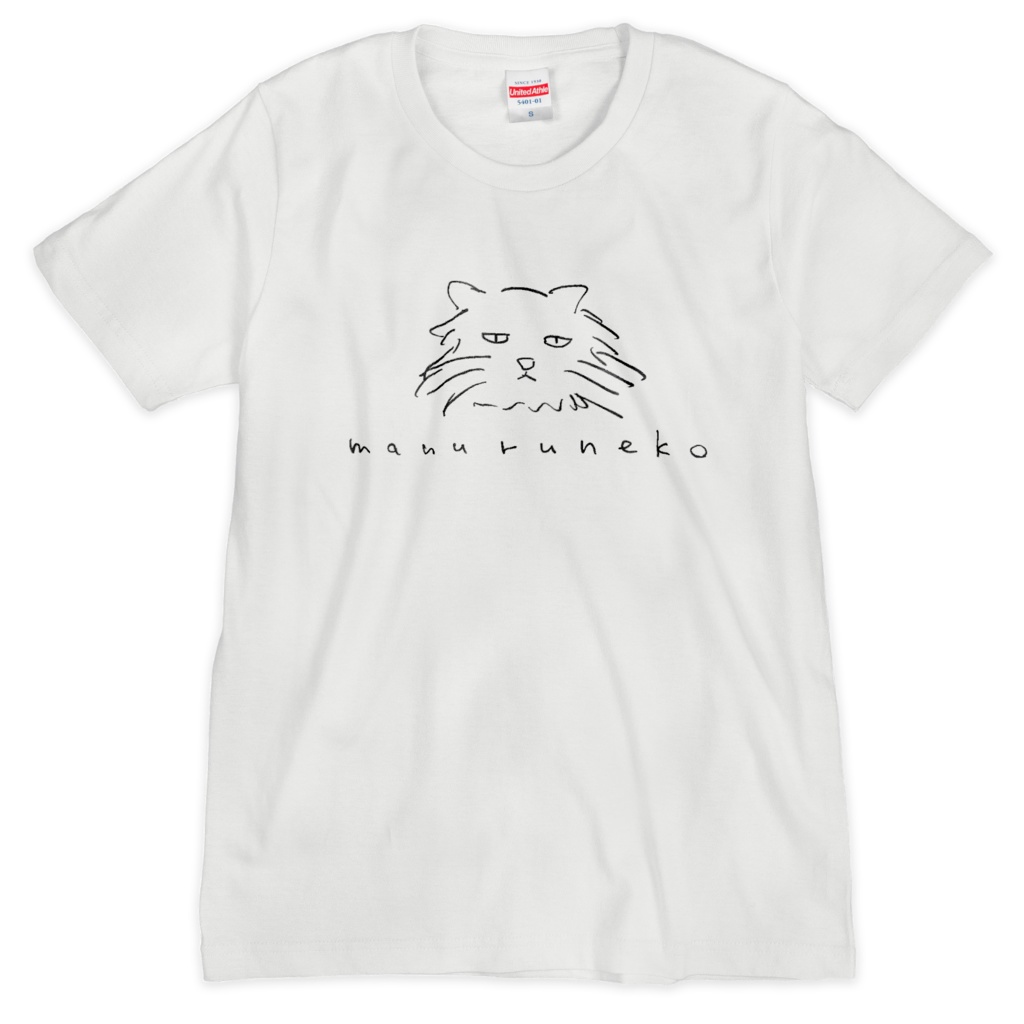 記憶スケッチTシャツ_マヌルネコ_ver1.0