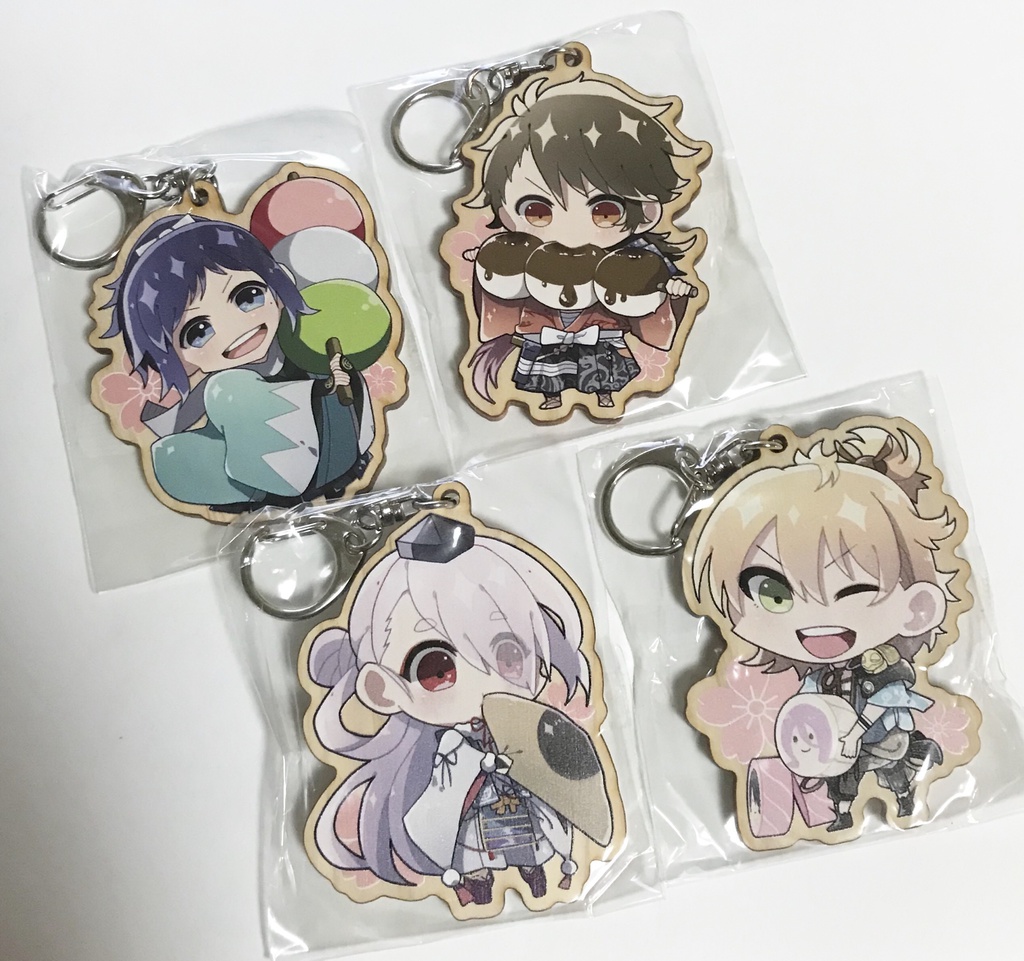 刀剣乱舞*ウッドキーホルダー(和菓子モチーフ)