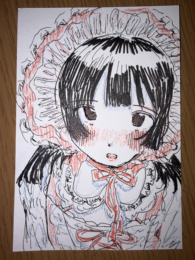 はがきサイズ ドローイング原画 ①