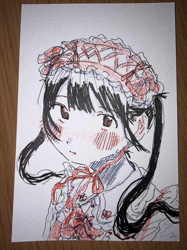 はがきサイズ ドローイング原画 ④