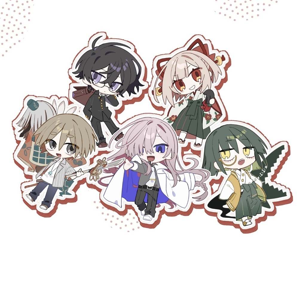 【いきのけ】ミニキャラアクキー