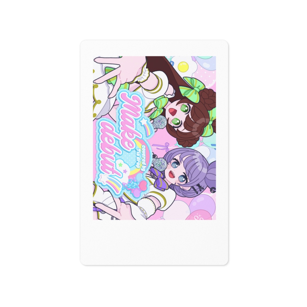 Tia drop チェキ風ステッカー Make debut! ver.