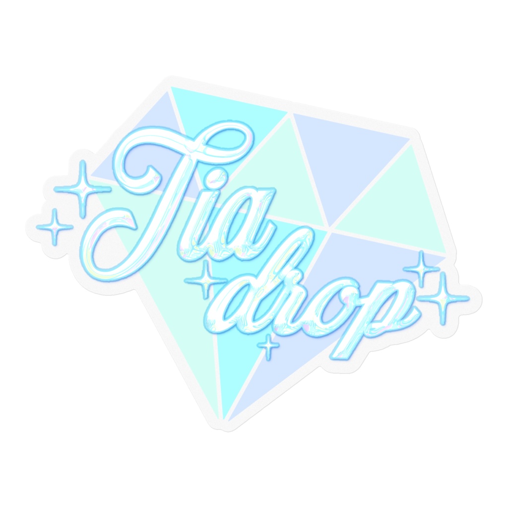 Tia drop クリアロゴステッカー