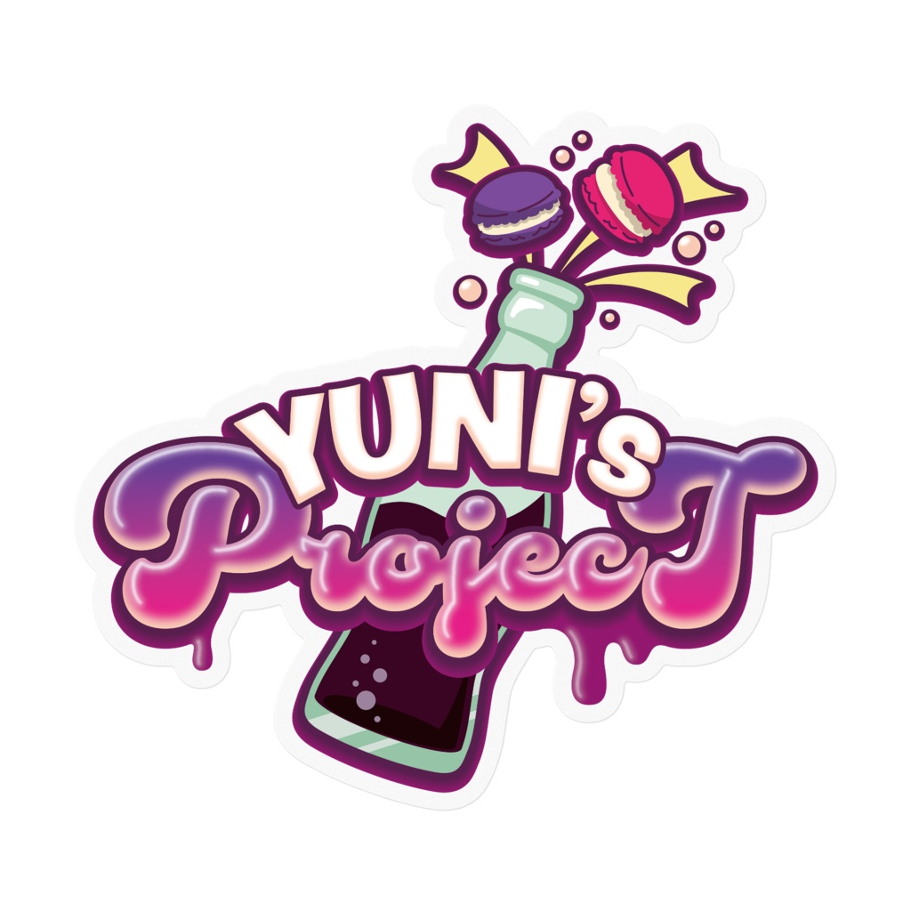  YUNI’s ProjecTロゴステッカー（背景クリア）