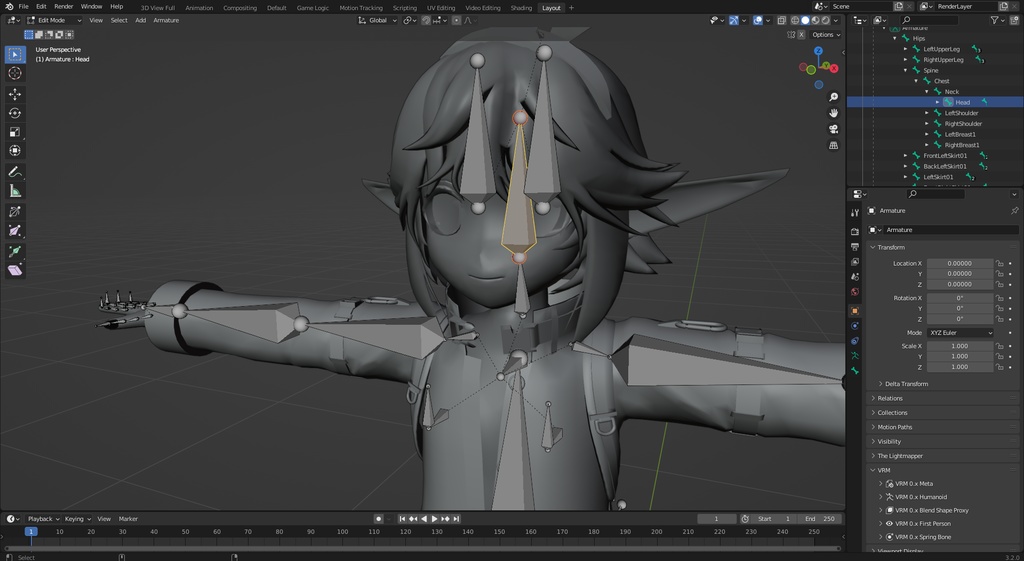 無料「Blender」ボーンと関連ウエイトペイントを結合するためのアドオン