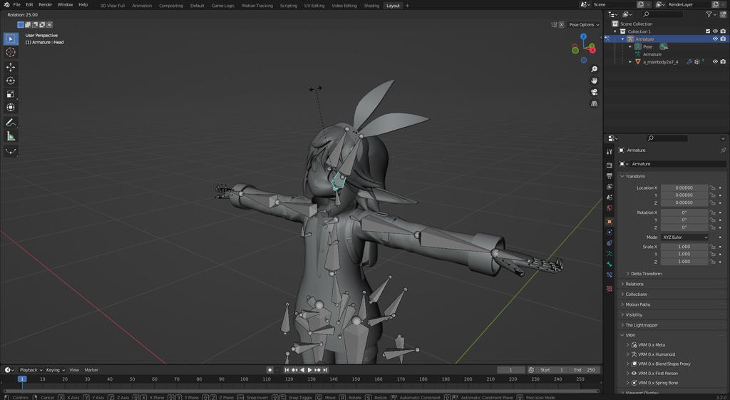 無料「Blender」ボーンと関連ウエイトペイントを結合するためのアドオン