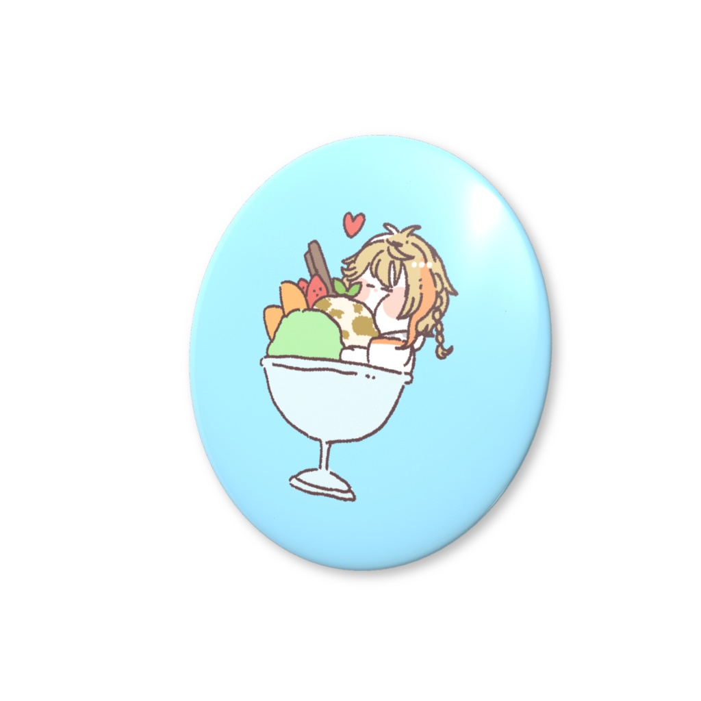 のきろ缶バッジ【アイスだよ】