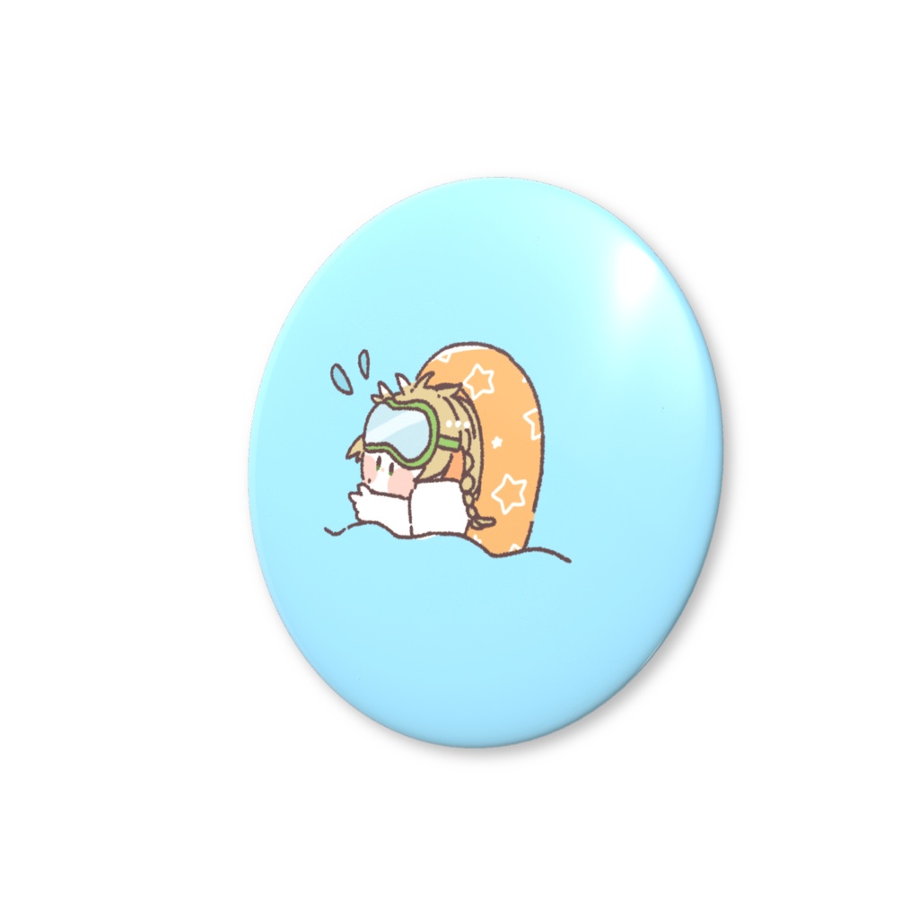 のきろ缶バッジ【うきわでおよぐ】