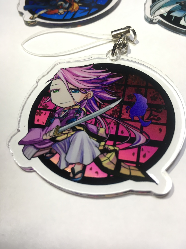 左文字両面アクリルキーホルダー【刀剣乱舞】