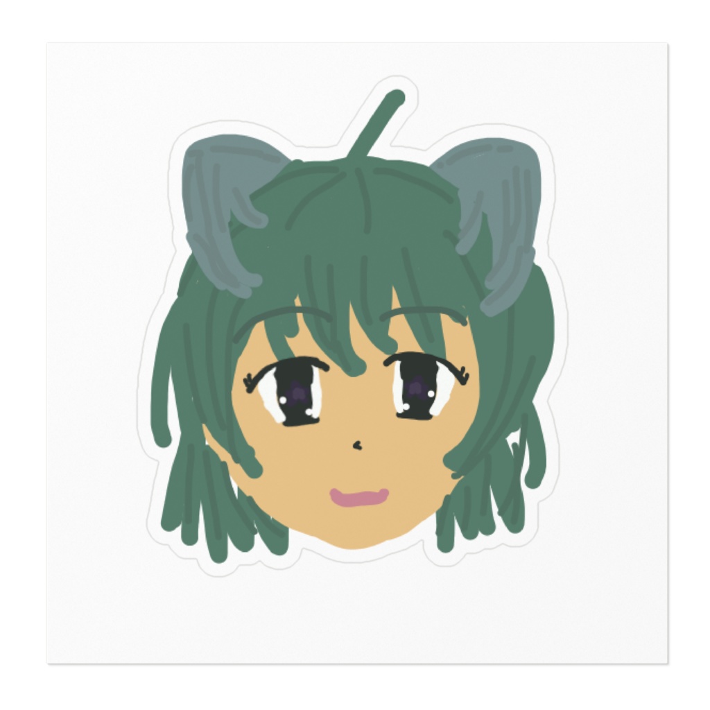 🐓【アニマル珍道中】日向きなこフェイス☆ステッカー