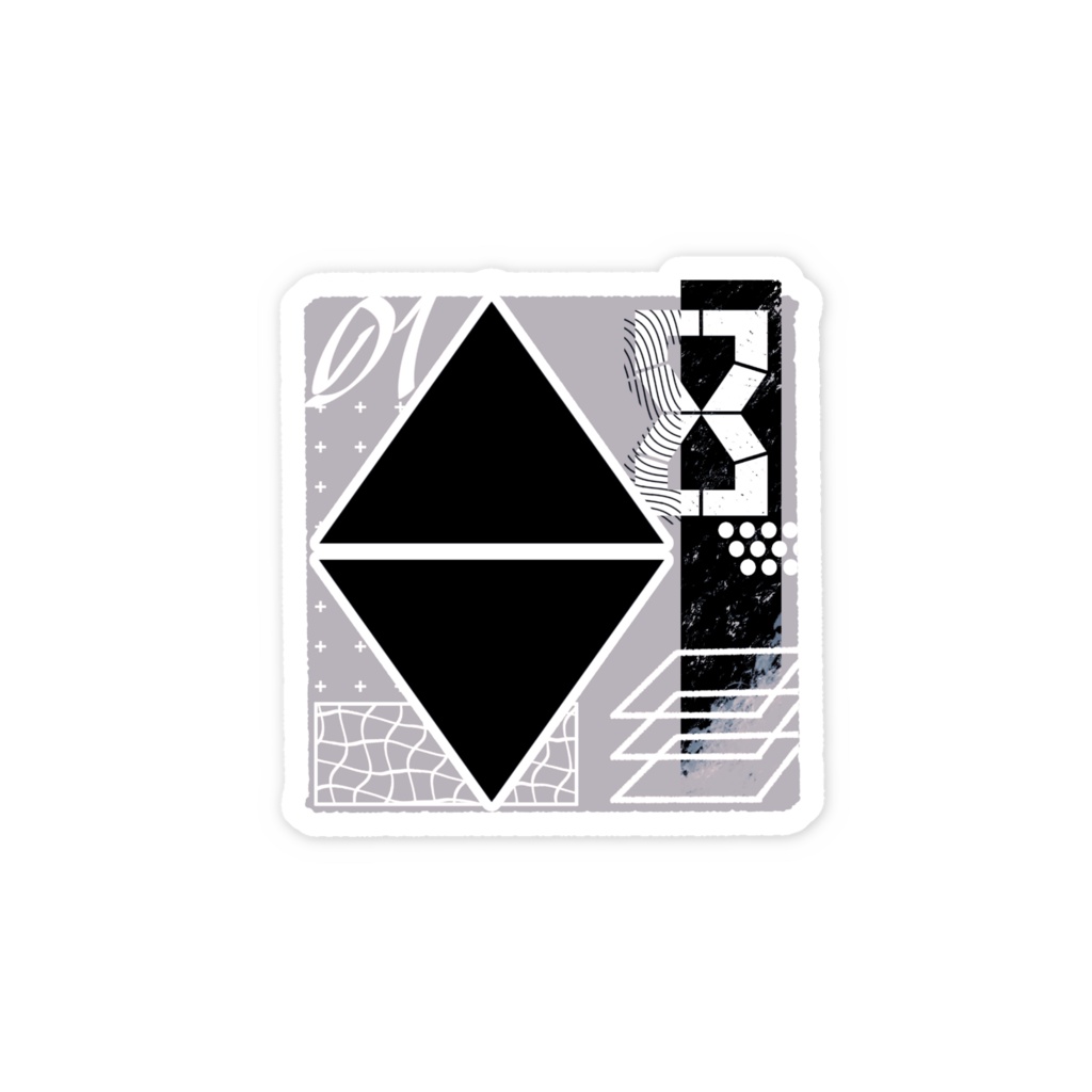 カイゼロハチ図形ステッカー チルドレンズエイト