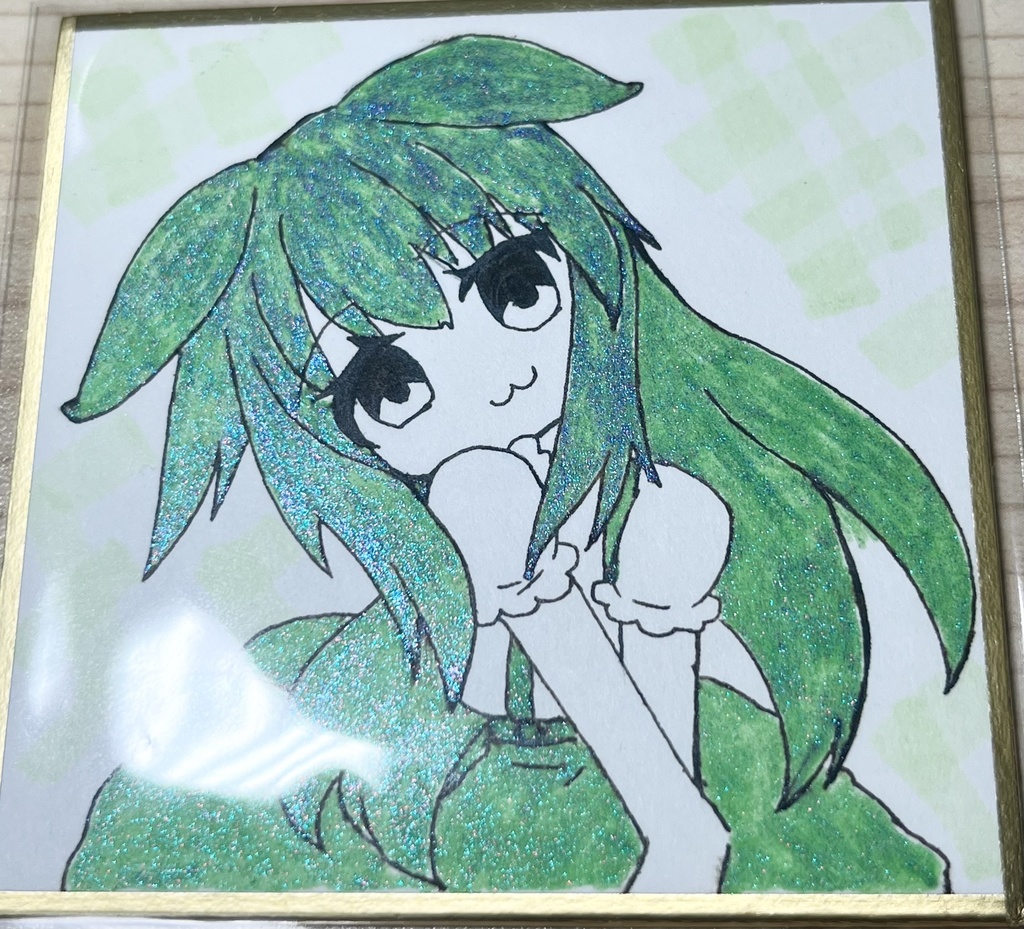 ずんだもん 豆色紙