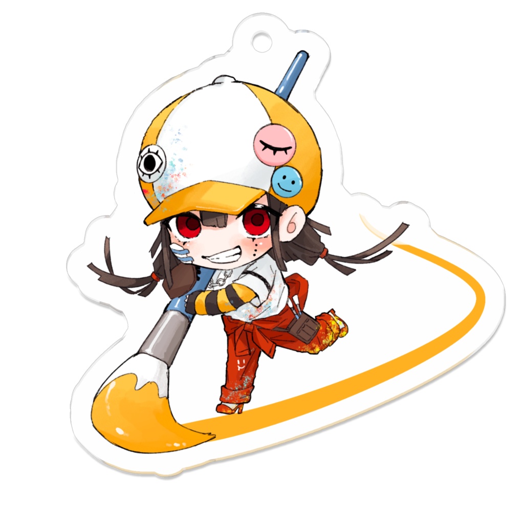 お絵描き益虫キーホルダー