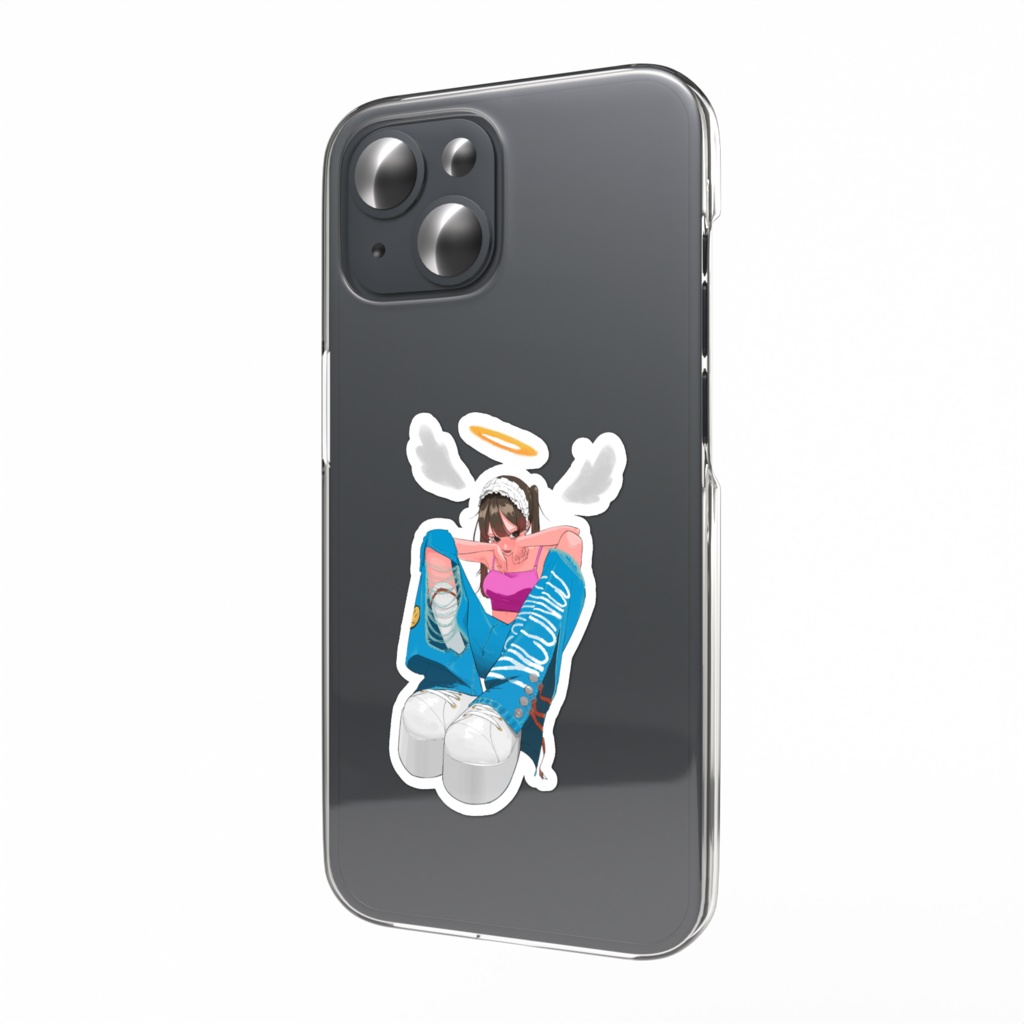天使スマホステッカー