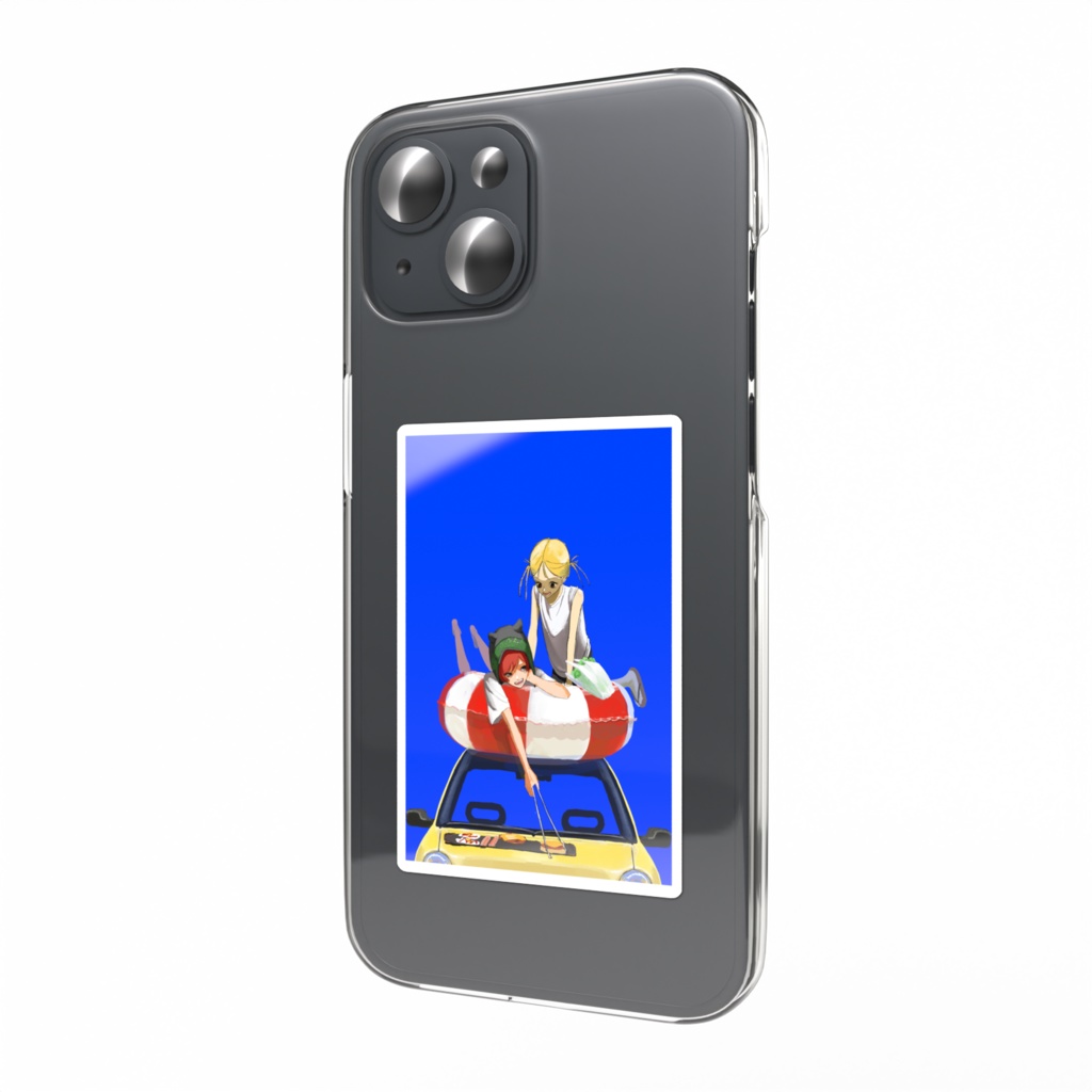 夏休みスマホステッカー