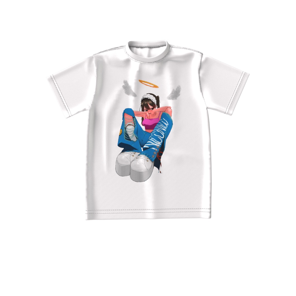 天使１ビッグシルエットtシャツ