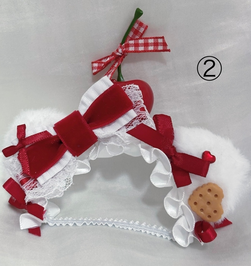 ♡さくらんぼリボンヘッドドレス♡