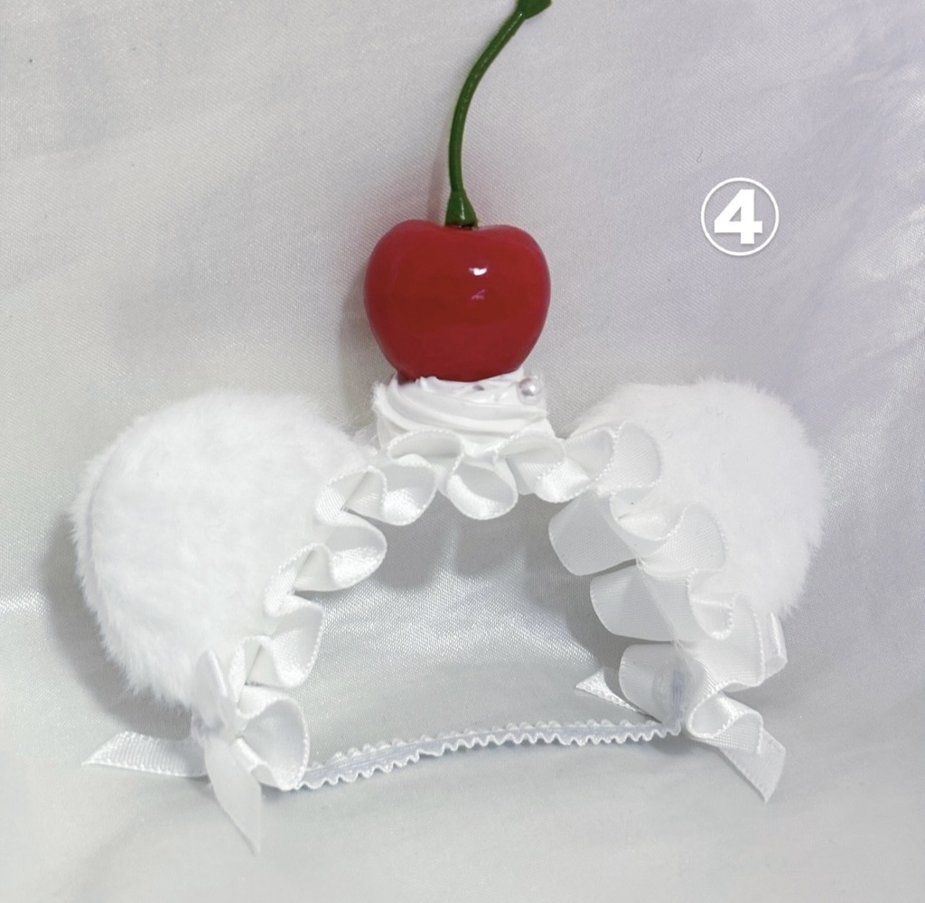 ♡さくらんぼリボンヘッドドレス♡