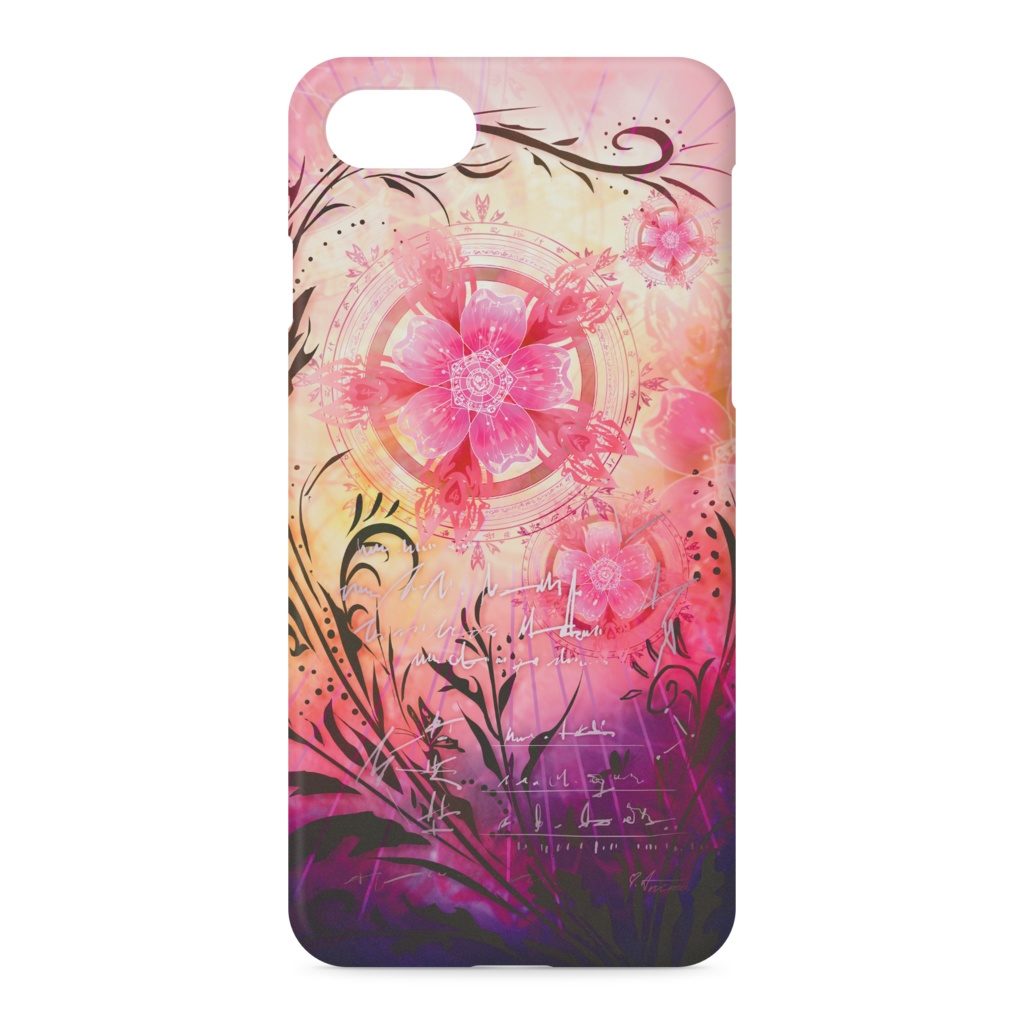 【多機種対応】iPhoneスマホハードケース(側面あり) 『桜の誘い』