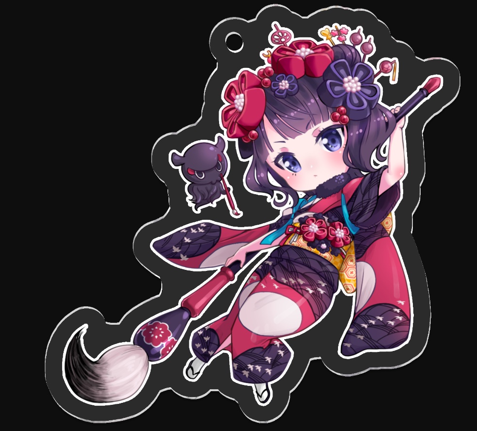 葛飾北斎 アクリルキーホルダー